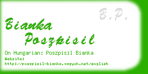 bianka poszpisil business card